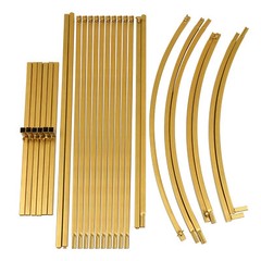 Metal Arch Backdrop Stand Gold Wedding Arch Stand Set of 3 for Party Decor