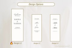 Custom Sheer Lace Wedding Welcome Sign, Modern Ceremony Banner