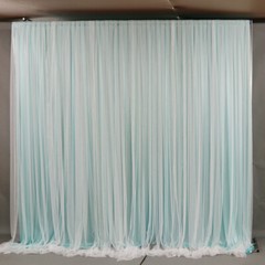 Voile Wedding Party Backdrop Solid Color Curtains Event Stage Decor Background