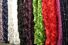 Rosette Drape Panel 54″x96″ Window Backdrop Photography Photo Shoot Wall Divider