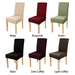 4pcs Dining Chair Covers Stretch Seat Cover Elastic Spandex Jacquard Seat Covers