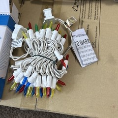 CHRISTMAS LIGHTS:50 LED Multi-Color Wedding Beautiful Save Energy White Wire NEW