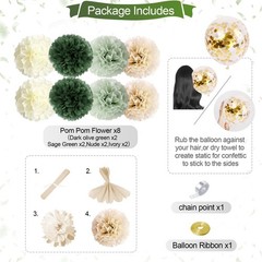Sage Green Birthday Decorations Olive Green Happy Birthday Party Decorations …