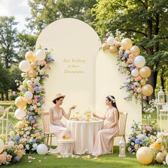 Spandex Archway Backdrop Cover with Zipper for Events Wedding Photoshoot 4–7.2FT