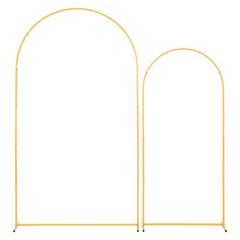 Uimoso Metal Arch Backdrop Stand Set, 7.2 ft and 6 ft, Pack of 2
