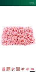 12Pcs Artificial Flower Panels Backdrop Hydrangea Rose Bouquet Floral 24×16 Silk
