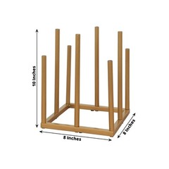 10″ GOLD Square 8-Tubes Minimalist Base Design Flower Vase Centerpiece Wedding