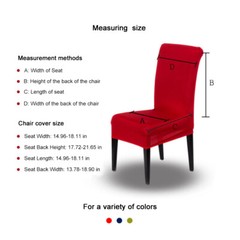1/4/6pcs Solid Stretch Chair Cover Spandex Slipcover Seat Protector Party Decor