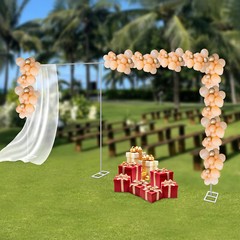 6x3m Wedding Backdrop Stand Pipe Kit carbon steel Curtain Frame Baby Shower