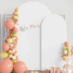 Wedding Arch Backdrop Cover 7.2FT, 6FT Spandex Fitted Arch 7.2FT,6FT White