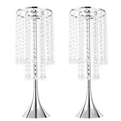 2Pcs 21.9 in Flower Vases Wedding Centerpieces Table Flower Vases Iron