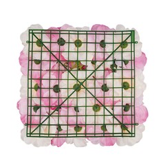 6pcs Artificial Flower Wall Panels Decorative Faux Hydrangea Floral Wall Mat Pad
