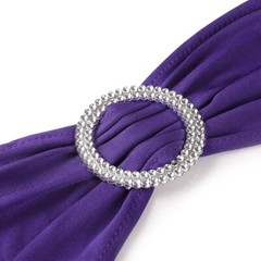 25/50/100PCS Spandex Stretch Chair Cover Sashes Bows Wedding Party Decoration