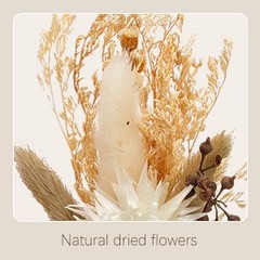 24 Pcs Boho Dried Flower Bouquet Mini Wedding Handmade Dry Flowers