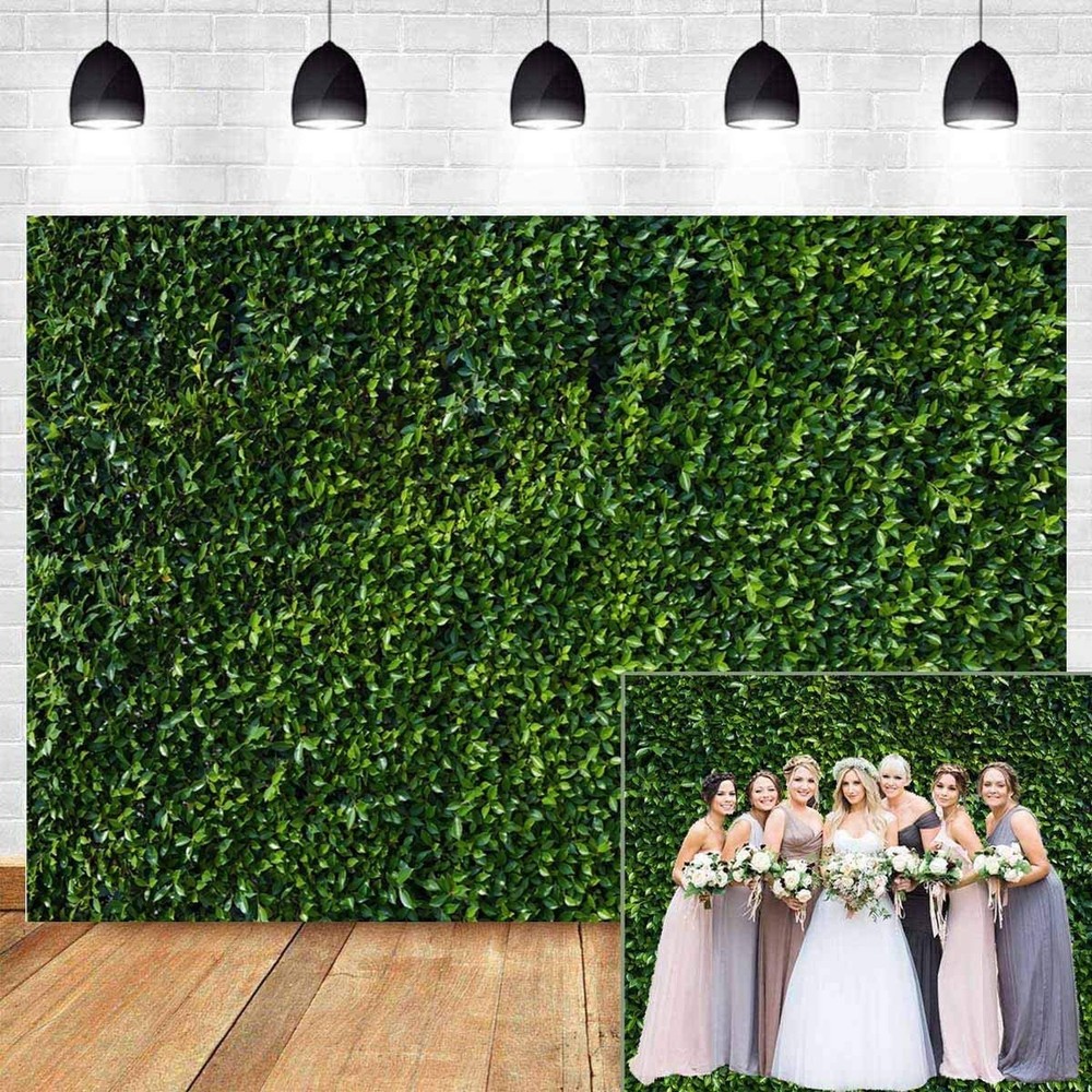 9x6FT Vinyl Natural Green Leaves Grass Picture Photography Backdrop for Sprin…