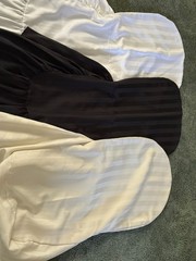 White and Black Tuxedo Luxury Chair Covers