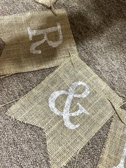 Mr And Mrs Burlap Banner Wedding Bunting Banner For Wedding Photo Props Backdrop