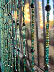 Bohemian Hippy Beaded Curtain for Doorways, Doorway Beads, Glass Beads String…