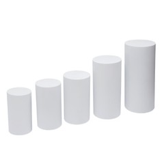 Metal Cylinder Pedestal Stand Backdrop Columns Birthday Dessert Display Table