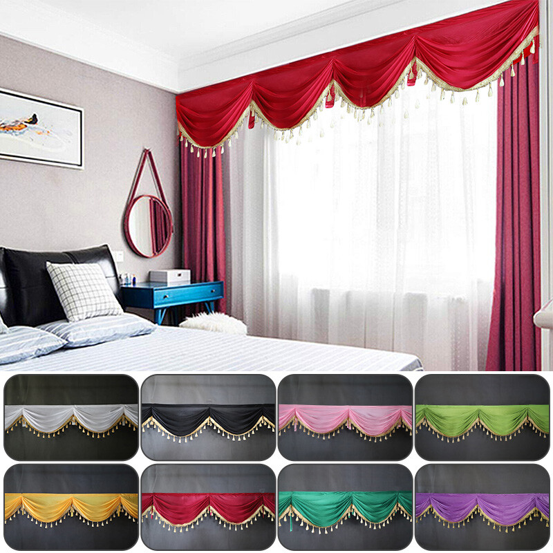 1/3m Detachable Ice Silk Swag for Wedding Party Backdrops Curtain Decorations