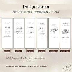 Sheer Lace Night Before Wedding Sign, Rehearsal Dinner Banner Decor