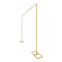 Metal Wedding Arch Frame Gold Iron Garden Party Stand Backdrop Flower Display