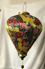 20” AUTHENTIC VIETNAMESE SILK LANTERN — Garlic Umbrella