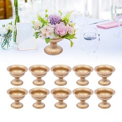 10PCS Metal Planter Elegant Wedding Centerpieces Vase for Wedding Party Decor