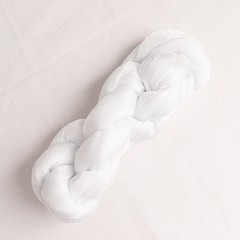 5 WHITE Sheer Crinkled Organza CHAIR SASHES Party Events Home Decorations