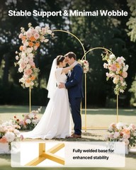 VEVOR Arch Backdrop Stand Metal Arch Backdrop Stand 7.2 ft and 6 ft Set of 2