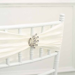 2 in Metal Rhinestones Crown Brooch Chair SASH PIN Party Events Decorations