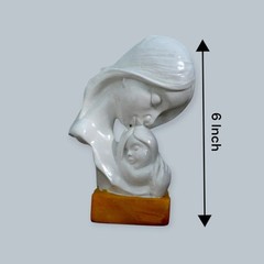 Mother and Child Resin Sculpture – Ideal Gift, Home Decor Showpiece Figurine