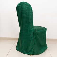 HUNTER GREEN Crinkle Crushed Taffeta Banquet CHAIR COVER Party Wedding Events