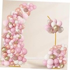 Balloon Arch Stand Kit, Balloon Arch Stand Set of 2 with Metal 8FT & 6.2FT