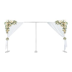 10x20ft Backdrop Stand Wedding Party Backdrop Stand Pipe Kit Curtain Frame NEW