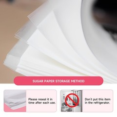 Edible Paper 25pcs, A4 Size 11.7″ x 8.3″ Icing Sheets for Cakes A4-1, white