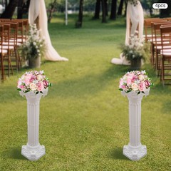 4pcs Roman Column Wedding Roman Pillar Flowerpot Holder Event Party Decor Column