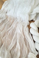 4 Pack White Cheesecloth Sheer Wedding Arch Drapes Swag Backdrop Decor 3’x13′