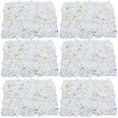 23″ x 15″ Silk Artificial Hydrangea Flower Wall Panels Wedding Decoration 6Pcs