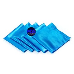 MDS Pack of 100 Satin Napkin Square 12 X 12 Inches 12″ x 12″ (Set of 100) Blue