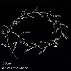 1.5M Acrylic Crystal Beads Curtain Garland Branch String Party Wedding Decor