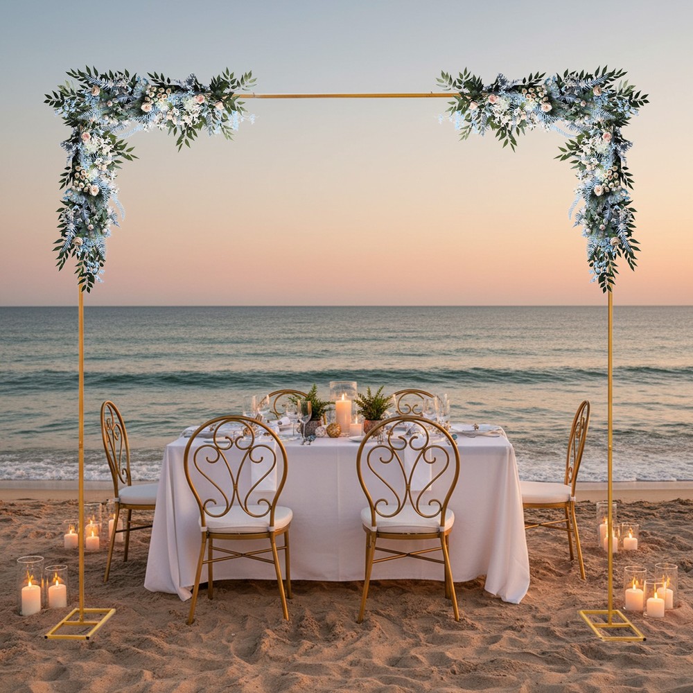 9.8ft Height Garden Party Stand Decor Wedding Arch Backdrop Stand Flower Frame