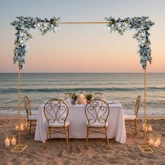 9.8ft Height Garden Party Stand Decor Wedding Arch Backdrop Stand Flower Frame