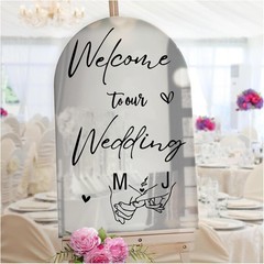 Welcome to Our Wedding Signs Decals Wedding Welcome Sign Selfie Mirror Decal …