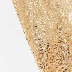 2 CHAMPAGNE 8ft x 2ft Sequined Backdrop Curtain with Rod Pockets Wedding