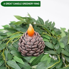 3 Strands Artificial Italian Ruscus Vines 78″ Silk Italian Ruscus Greenery Ga…