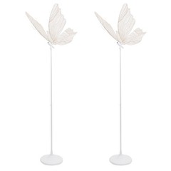 2pcs Romantic Butterfly Floor Lamp Adjstable Wedding Decor Standing Lamp LED 48W