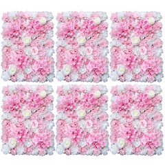 6* Premium Flower Wall Panels Artificial Wedding Decor Party Home Floral Decor