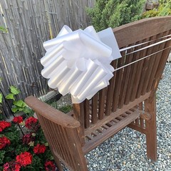 White Wedding Decorations Pull Bows – 8” Wide, 1 Count (Pack of 12),