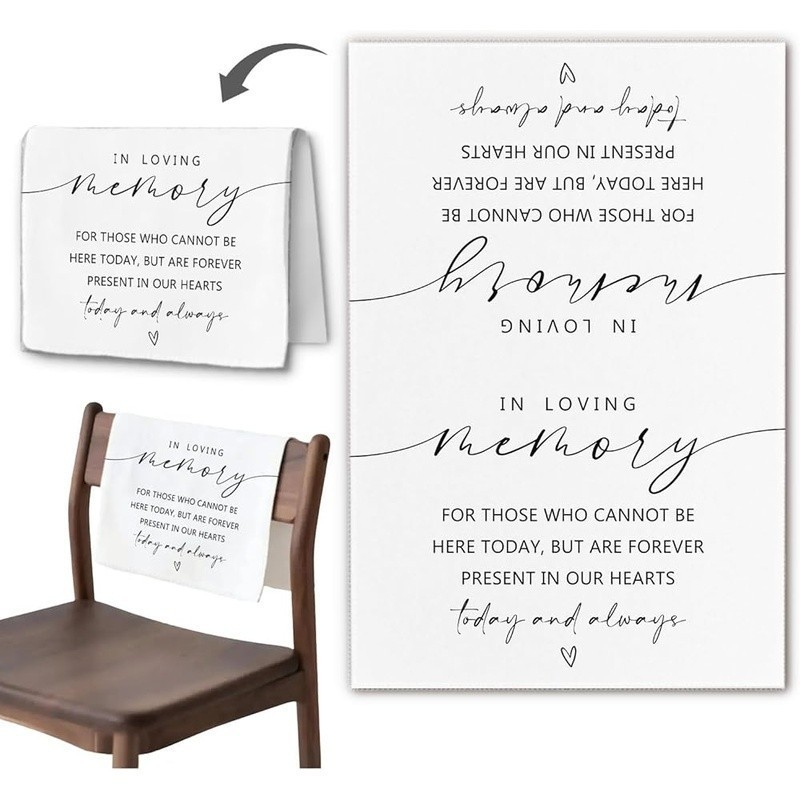 Reserved Seating Cloth Weddings Memorials Family Events Ceremony Marking New